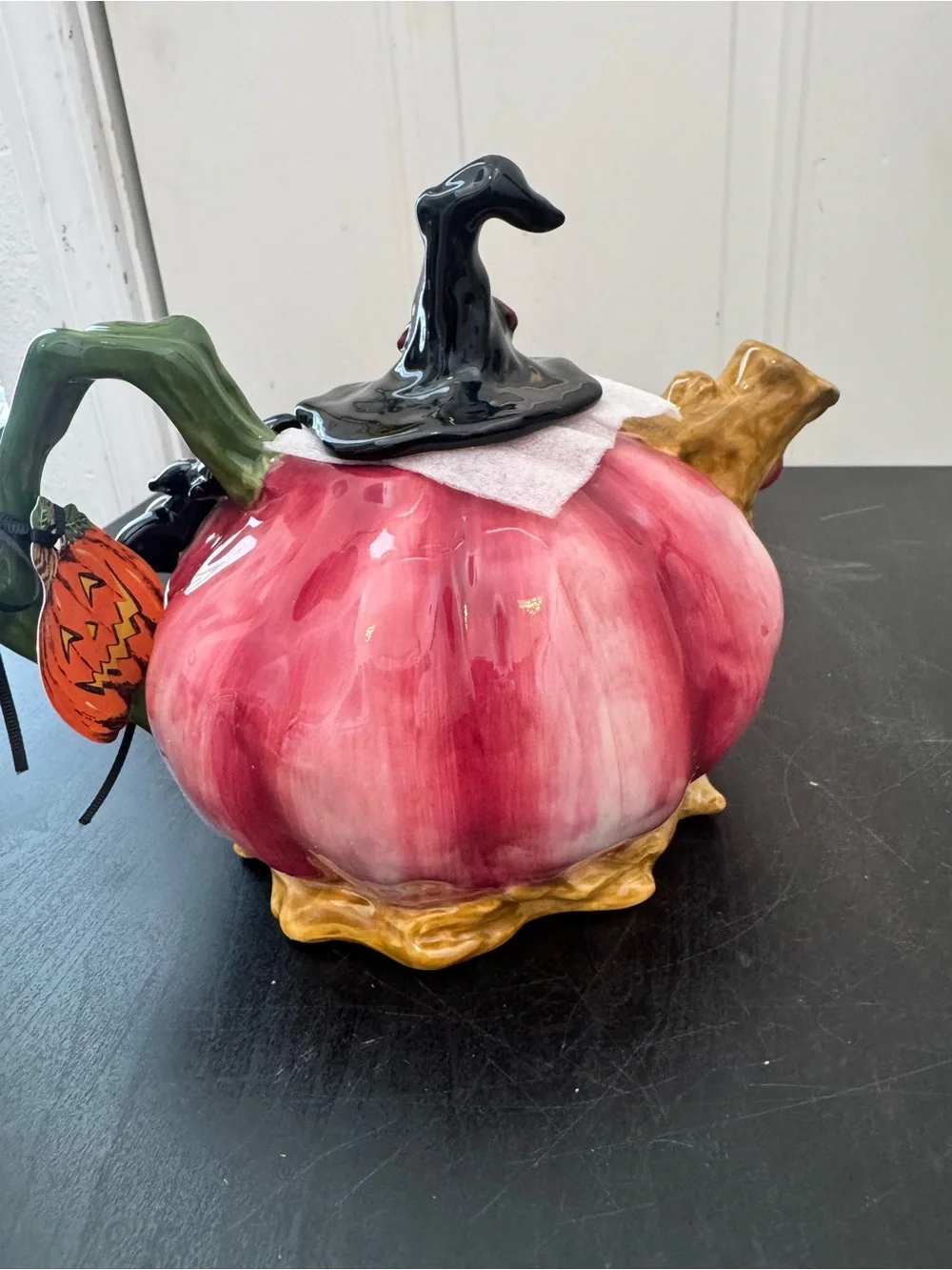 Blue Sky Clayworks Ceramic Pink Pumpkin Teapot Tea In The Garden Heather Goldmin